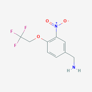 3-Nitro-4-(2,2,2-trifluoroethoxy)benzylamine