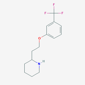 molecular formula C14H18F3NO B1462016 3-(2-Pipéridinoéthoxy)benzotrifluorure CAS No. 774487-98-8