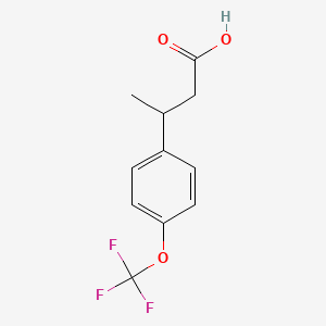 molecular formula C11H11F3O3 B1462021 3-[4-(Trifluoromethoxy)phenyl]butanoic acid CAS No. 1042641-97-3