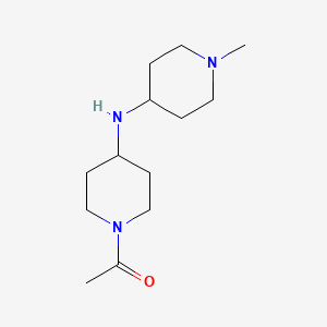 molecular formula C13H25N3O B1462023 1-{4-[(1-Methylpiperidin-4-yl)amino]piperidin-1-yl}ethan-1-one CAS No. 1152968-23-4
