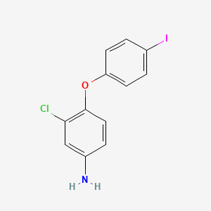 molecular formula C12H9ClINO B1462029 3-Chloro-4-(4-iodophenoxy)aniline CAS No. 84865-98-5