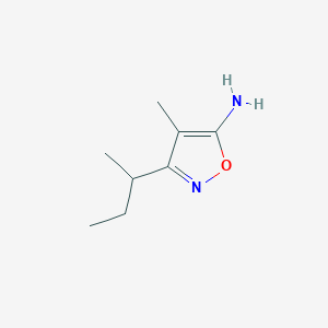molecular formula C8H14N2O B1462044 3-(sec-Butyl)-4-methyl-5-isoxazolamine CAS No. 1094406-64-0