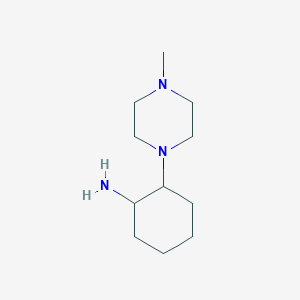 molecular formula C11H23N3 B1462049 2-(4-Methylpiperazin-1-yl)cyclohexan-1-amine CAS No. 1038338-37-2