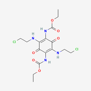 Diethyl {2,5-bis[(2-chloroethyl)amino]-3,6-dioxocyclohexa-1,4-diene-1,4-diyl}biscarbamate