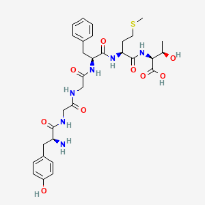 (2S,3R)-2-[[(2S)-2-[[(2S)-2-[[2-[[2-[[(2S)-2-amino-3-(4-hydroxyphenyl)propanoyl]amino]acetyl]amino]acetyl]amino]-3-phenylpropanoyl]amino]-4-methylsulfanylbutanoyl]amino]-3-hydroxybutanoic acid