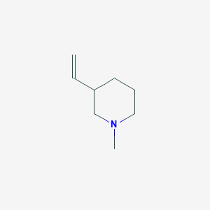 molecular formula C8H15N B14620552 3-Ethenyl-1-methylpiperidine CAS No. 57502-64-4