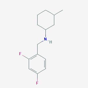 molecular formula C14H19F2N B1462059 N-[(2,4-difluorophenyl)methyl]-3-methylcyclohexan-1-amine CAS No. 1096814-92-4