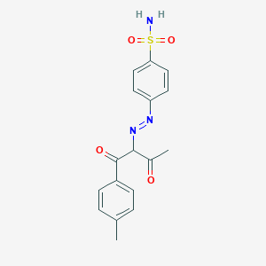 4-{(E)-[1-(4-Methylphenyl)-1,3-dioxobutan-2-yl]diazenyl}benzene-1-sulfonamide