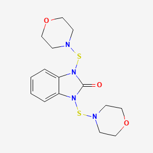 1,3-Bis[(morpholin-4-yl)sulfanyl]-1,3-dihydro-2H-benzimidazol-2-one