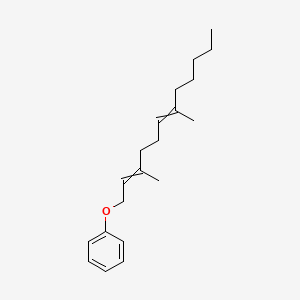 [(3,7-Dimethyldodeca-2,6-dien-1-YL)oxy]benzene