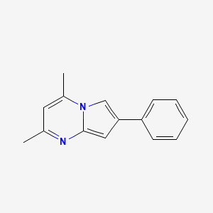 Pyrrolo[1,2-a]pyrimidine, 2,4-dimethyl-7-phenyl-