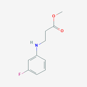 molecular formula C10H12FNO2 B1462068 Methyl 3-[(3-fluorophenyl)amino]propanoate CAS No. 1094637-42-9