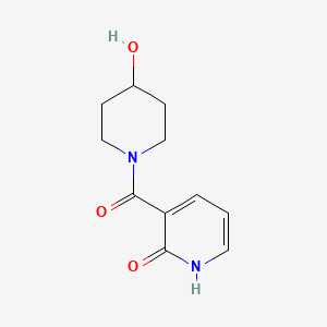 molecular formula C11H14N2O3 B1462072 3-(4-Hydroxypiperidine-1-carbonyl)pyridin-2-ol CAS No. 1156974-62-7