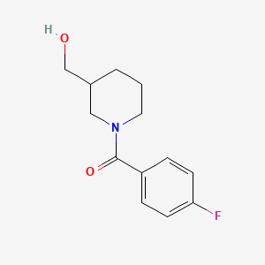 molecular formula C13H16FNO2 B1462073 [1-(4-氟苯甲酰)哌啶-3-基]甲醇 CAS No. 1082862-10-9