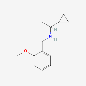 (1-Cyclopropylethyl)[(2-methoxyphenyl)methyl]amine