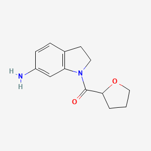 molecular formula C13H16N2O2 B1462084 1-(Tetrahydrofuran-2-ylcarbonyl)indolin-6-amine CAS No. 1018259-25-0