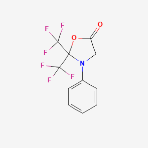 3-Phenyl-2,2-bis(trifluoromethyl)-1,3-oxazolidin-5-one