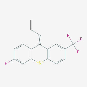 6-Fluoro-9-(prop-2-EN-1-ylidene)-2-(trifluoromethyl)-9H-thioxanthene