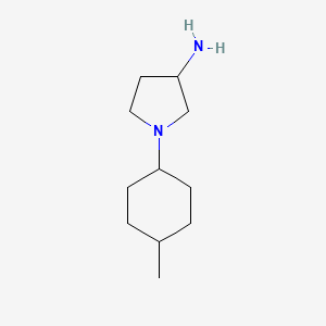 molecular formula C11H22N2 B1462088 1-(4-Methylcyclohexyl)pyrrolidin-3-amine CAS No. 1152704-16-9