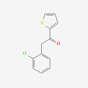 molecular formula C12H9ClOS B1462089 2-(2-Chlorophenyl)-1-(thiophen-2-yl)ethan-1-one CAS No. 1094251-98-5