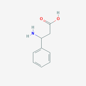 molecular formula C₁₃H₁₅BrN₂O₄ B146209 3-氨基-3-苯基丙酸 CAS No. 614-19-7