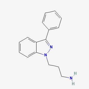 3-(3-Phenyl-1H-indazol-1-yl)propan-1-amine