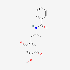 N-[1-(4-methoxy-3,6-dioxocyclohexa-1,4-dien-1-yl)propan-2-yl]benzamide