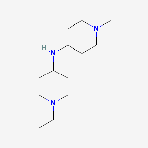 molecular formula C13H27N3 B1462095 1-ethyl-N-(1-methylpiperidin-4-yl)piperidin-4-amine CAS No. 1096849-95-4
