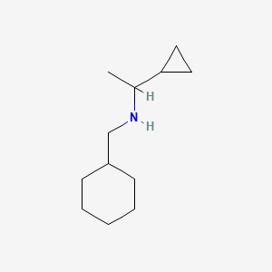 molecular formula C12H23N B1462096 (Cyclohexylmethyl)(1-cyclopropylethyl)amine CAS No. 1096850-28-0