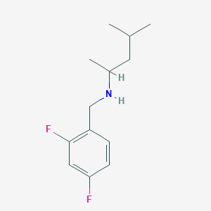 molecular formula C13H19F2N B1462098 [(2,4-二氟苯基)甲基](4-甲基戊烷-2-基)胺 CAS No. 1096803-95-0