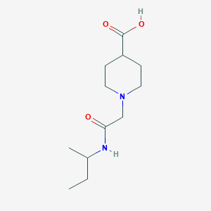 molecular formula C12H22N2O3 B1462099 1-{[(Butan-2-yl)carbamoyl]methyl}piperidine-4-carboxylic acid CAS No. 1155507-13-3