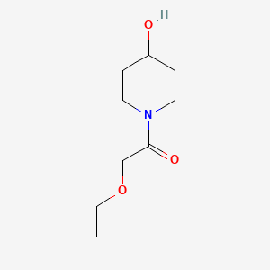 molecular formula C9H17NO3 B1462100 2-Ethoxy-1-(4-hydroxypiperidin-1-yl)ethan-1-one CAS No. 1153235-07-4