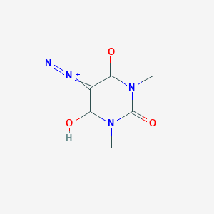 2,4(1H,3H)-Pyrimidinedione, 5-diazodihydro-6-hydroxy-1,3-dimethyl-