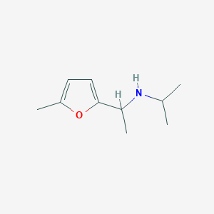 molecular formula C10H17NO B1462102 [1-(5-Methylfuran-2-yl)ethyl](propan-2-yl)amine CAS No. 1021121-27-6