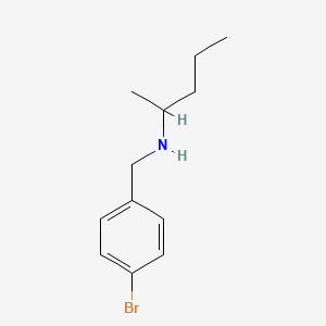 molecular formula C12H18BrN B1462103 [(4-Bromophenyl)methyl](pentan-2-yl)amine CAS No. 1019567-36-2