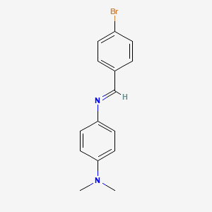 4-{(E)-[(4-Bromophenyl)methylidene]amino}-N,N-dimethylaniline