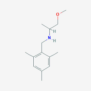 molecular formula C14H23NO B1462105 (1-Methoxypropan-2-yl)[(2,4,6-trimethylphenyl)methyl]amine CAS No. 1019480-08-0