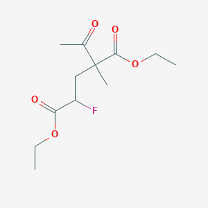 Diethyl 2-acetyl-4-fluoro-2-methylpentanedioate