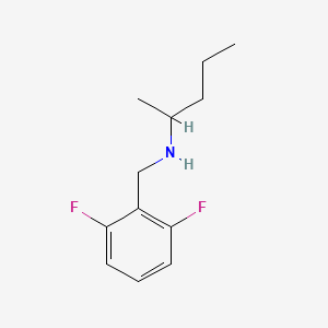 molecular formula C12H17F2N B1462106 [(2,6-Difluorophenyl)methyl](pentan-2-yl)amine CAS No. 1019567-51-1