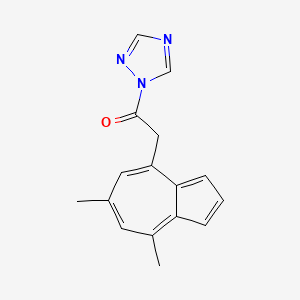 2-(6,8-Dimethylazulen-4-yl)-1-(1H-1,2,4-triazol-1-yl)ethan-1-one