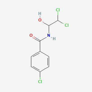 4-chloro-N-(2,2-dichloro-1-hydroxyethyl)benzamide