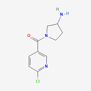 (3-Aminopyrrolidin-1-yl)(6-chloropyridin-3-yl)methanone