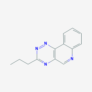 molecular formula C13H12N4 B14621091 3-Propyl[1,2,4]triazino[5,6-c]quinoline CAS No. 60075-15-2