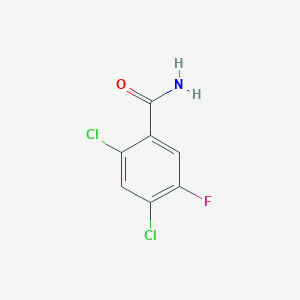molecular formula C7H4Cl2FNO B146211 2,4-二氯-5-氟苯甲酰胺 CAS No. 135748-33-3
