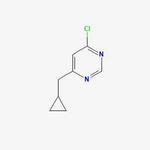 molecular formula C8H9ClN2 B1462110 4-氯-6-(环丙基甲基)嘧啶 CAS No. 2090418-34-9