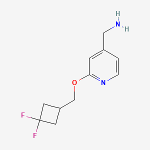 (2-((3,3-Difluorocyclobutyl)methoxy)pyridin-4-yl)methanamine