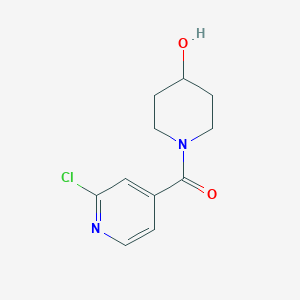 molecular formula C11H13ClN2O2 B1462123 1-(2-Chloropyridine-4-carbonyl)piperidin-4-ol CAS No. 1019323-44-4
