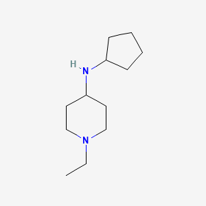 molecular formula C12H24N2 B1462124 N-cyclopentyl-1-ethylpiperidin-4-amine CAS No. 1019532-24-1
