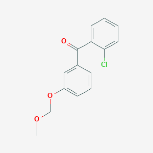 molecular formula C15H13ClO3 B1462130 （2-氯苯基）[3-（甲氧基甲氧基）苯基]甲苯酮 CAS No. 938458-60-7