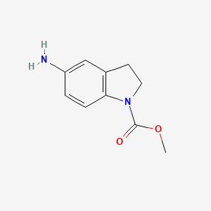 molecular formula C10H12N2O2 B1462135 Methyl 5-amino-2,3-dihydro-1H-indole-1-carboxylate CAS No. 1019599-43-9